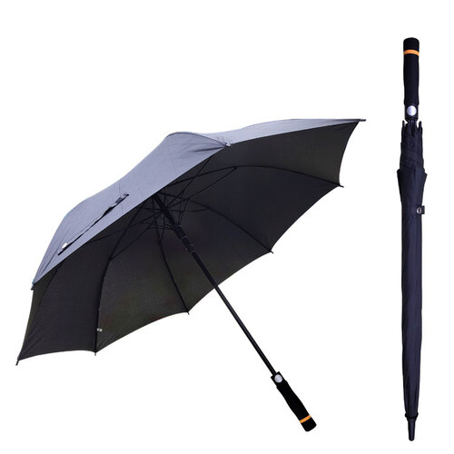 폰지무지(무하직기) 장우산 IK-G7-051-3 블랙 검정 무지 장마 대형 우산 용