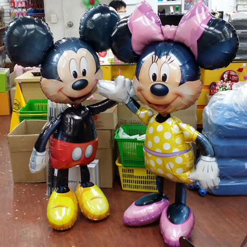 에어워커 미키 미니 마우스 풍선 헬륨 파티 은박 호일 디즈니 미키마우스