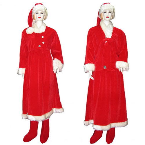 산타복(여자대/한복) A형 B형 산타 한복 크리스마스 파티 이벤트 의상