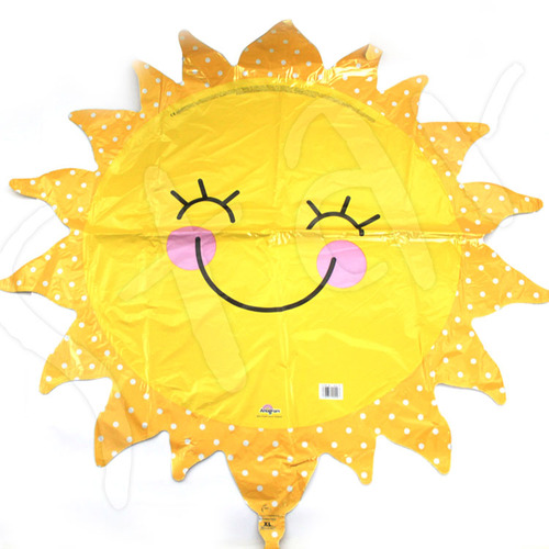 아나그램 라지쉐잎 썬샤인태양 태양 햇님 헬륨 풍선 장식 은박 호일 웃음 스마일 캐릭터 파티 이벤트