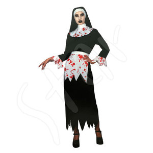 피묻은수녀님의상(성인) 할로윈 수녀 의상 복장 분장 공포 피 코스프레