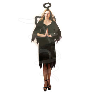 천사의상성인(블랙) 천사 옷 코스프레 할로윈 파티 의상 코스튬