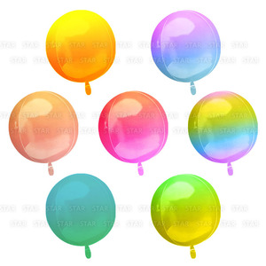 옹브레 오브(Orbz) 헬륨 은박 호일풍선 장식 호일 풍선