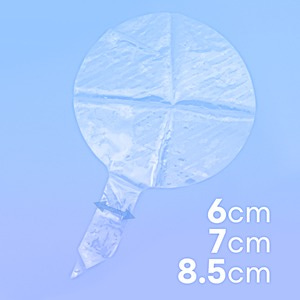 55센티(22) 버블데코 PVC (주입구확장) 이벤트 파티 6cm 7cm 8.5cm 투명 클리어 커스텀 풍선