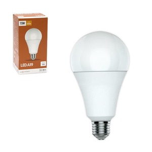 장수 LED A19 램프 15W E26 3000K (전구색) 실내 가정 천장 거실 욕실 매입 등 램프 전구 조명