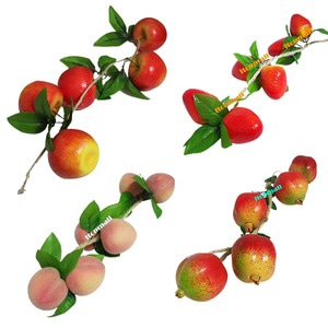 모형 과일 1줄 사과 딸기 복숭아 석류 귤 참외 인테리어 모조 용
