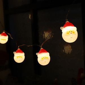 크리스마스 전구 가랜드 산타 LED 10P 장식 소품 트리 장식