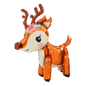 멀티벌룬 스탠딩 꽃사슴 크리스마스 은박 풍선 파티 소품 어린이