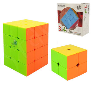 에디슨 큐브 컬러 2X2 3X4 퍼즐 아이큐 두뇌 공간 지각