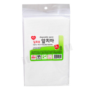 하니 일회용 앞치마 3매입 김장 염색 주방 비닐 용