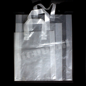 성화 루프백 무지 50매 소 중 대 비닐 가방 쇼핑 백 의류 봉투 끈 투명 무지