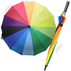 일경 일자 무지개 장우산 60x14 우산 레인보우 골프